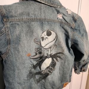 Kid's Disney Nightmare Before Christmas Jean Jacket Size 7/8